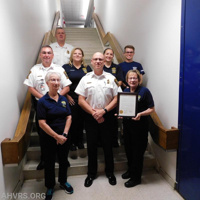 30th Anniversary Proclamation from Stafford Board of Supervisors 8/20/2019